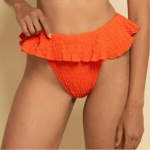 New Tangerine Tamarindo Ruffle Bikini Bottom